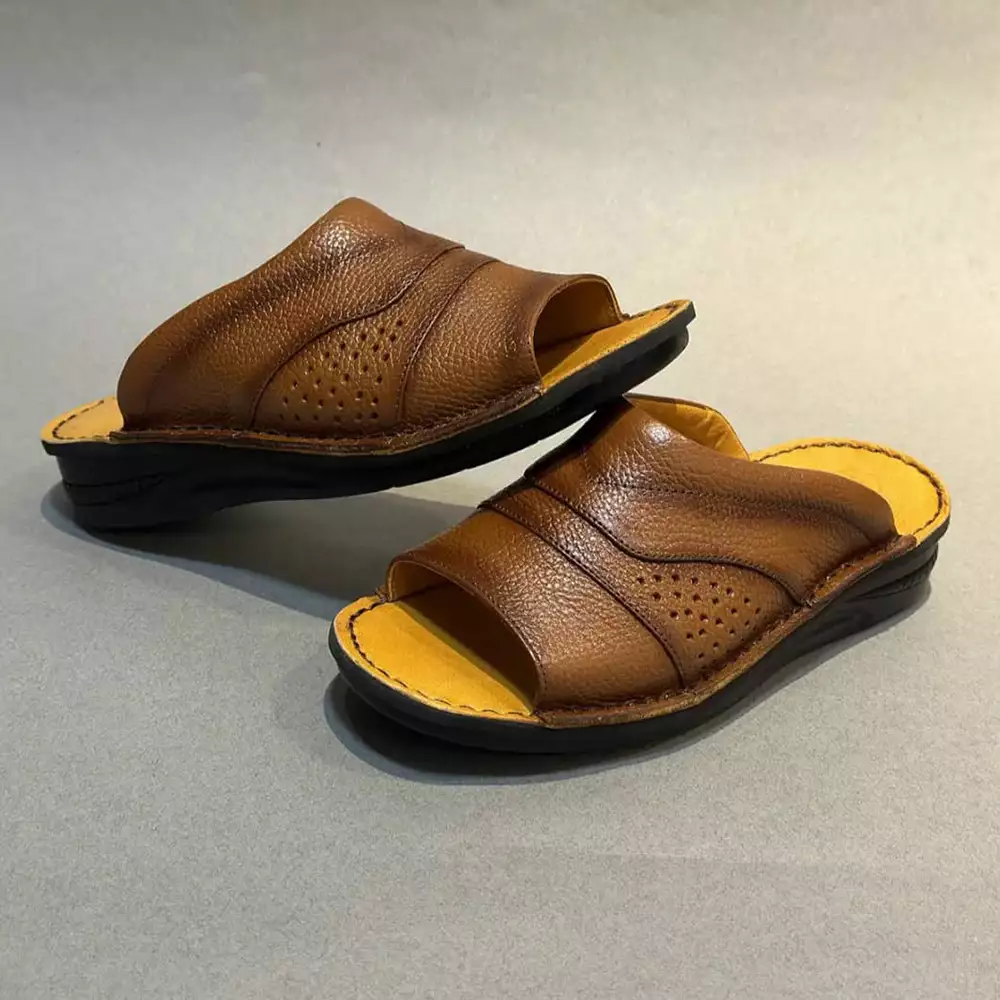 Kaya men's leather sandals4 صندل چرم مردانه کایا - تصویر 1