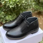 نیم بوت چرم مردانه دو طرف زیپ دار سهند - تصویر 8